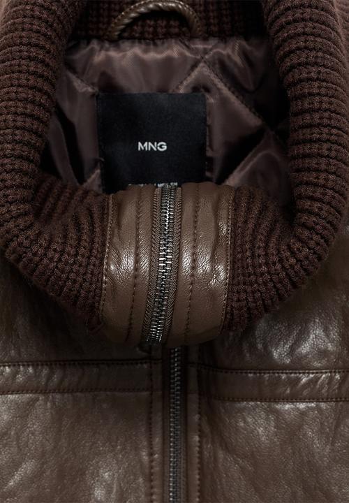 MANGO - Jacket coch - brown