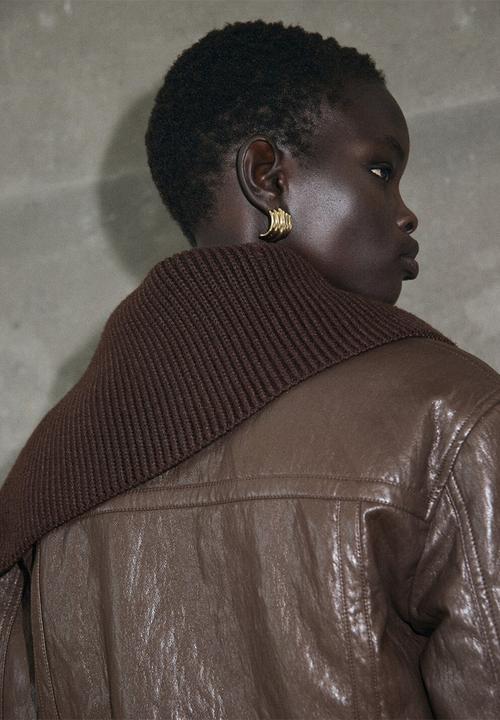 MANGO - Jacket coch - brown