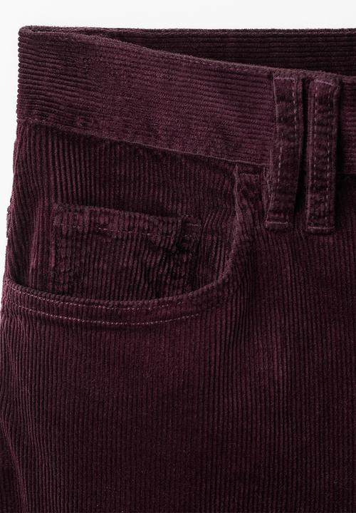 MANGO - Jeans carmenp - dark red