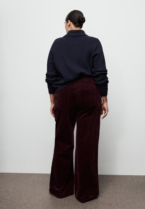MANGO - Jeans carmenp - dark red