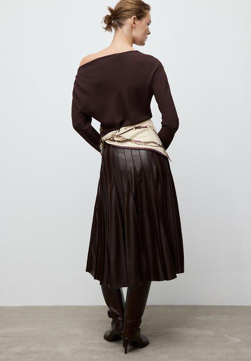MANGO - Blouse urus - brown