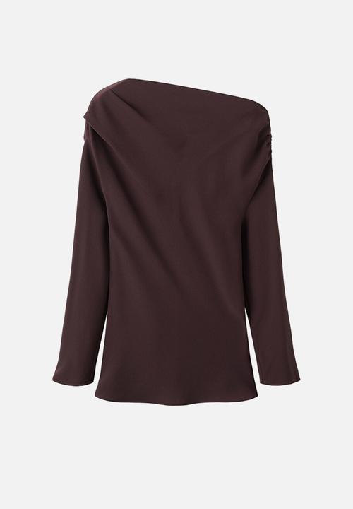 MANGO - Blouse urus - brown