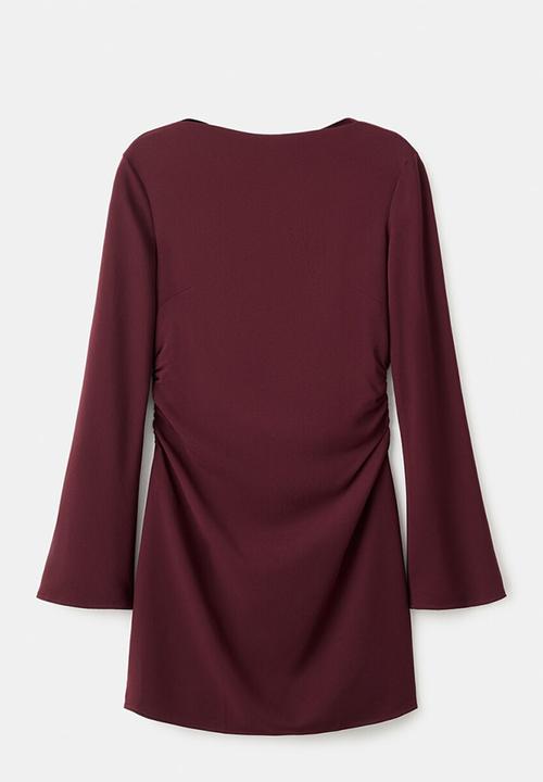 MANGO - Dress saha - dark red