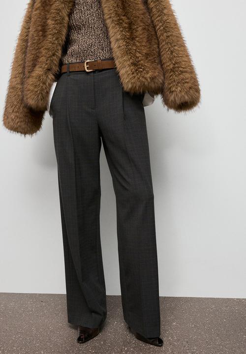 MANGO - Trousers stuard - brown