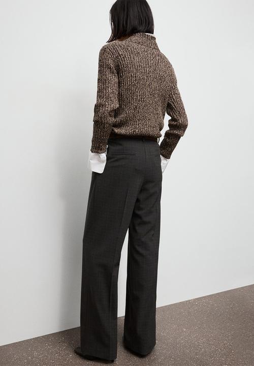 MANGO - Trousers stuard - brown
