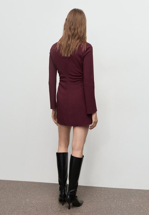 MANGO - Dress saha - dark red