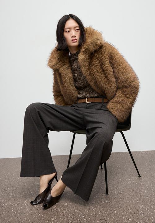 MANGO - Trousers stuard - brown