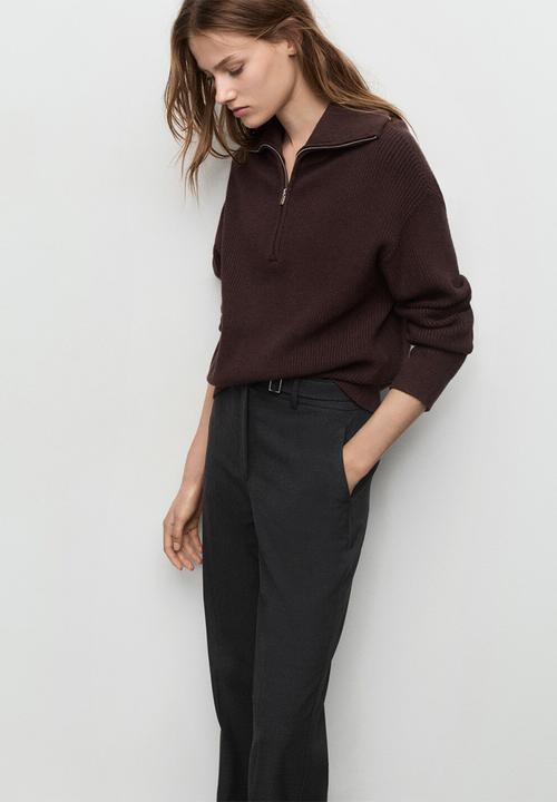 MANGO - Trousers carlota - gray