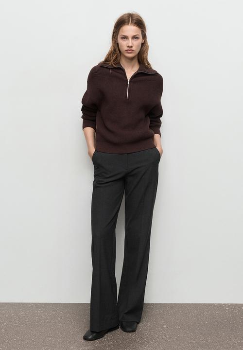 MANGO - Trousers carlota - gray