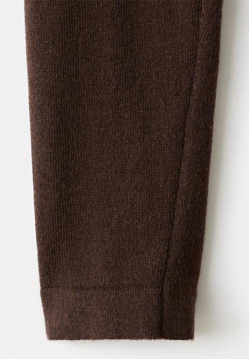 MANGO - Dress brat - dark brown