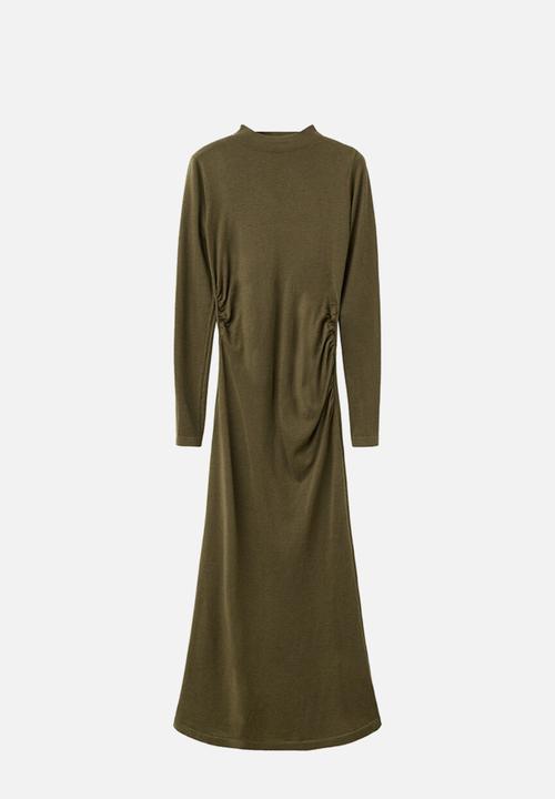MANGO - Dress brat - beige/khaki