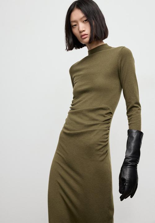 MANGO - Dress brat - beige/khaki
