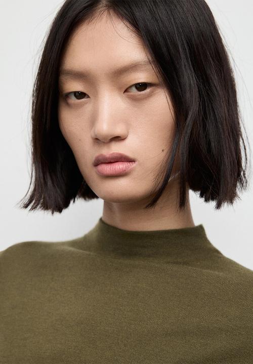 MANGO - Dress brat - beige/khaki