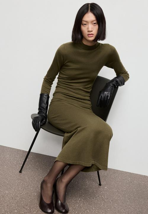MANGO - Dress brat - beige/khaki