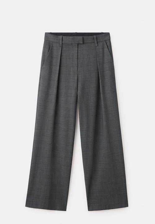 MANGO - Trousers teriyaki - gray
