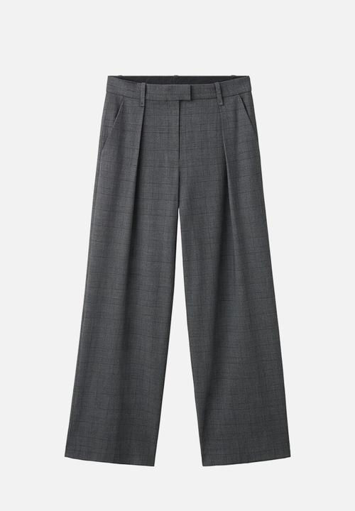 MANGO - Trousers teriyaki - gray