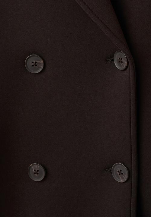 MANGO - Coat nero - brown