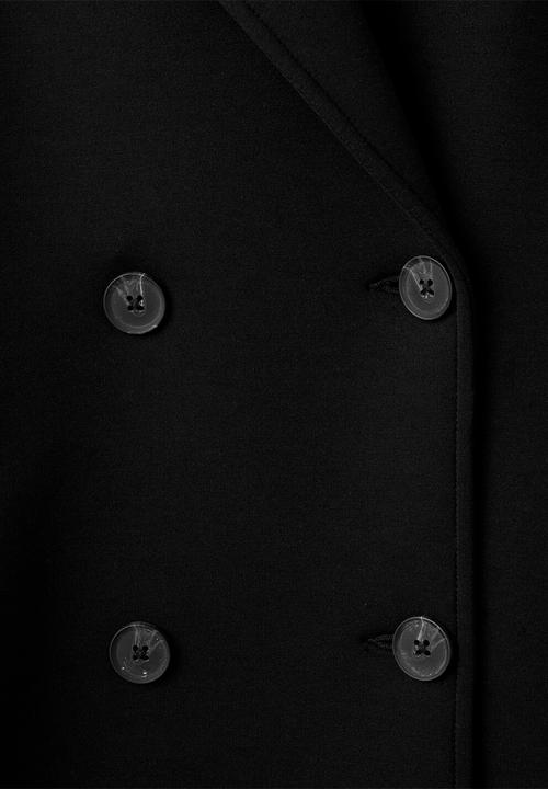 MANGO - Coat nero - black