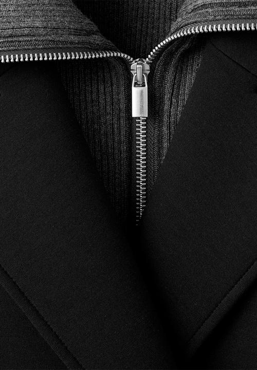 MANGO - Coat nero - black