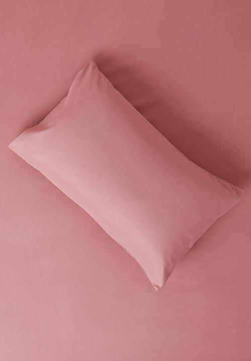Sixth Floor - Recycled Microfibre Standard Pillowcase Set - Dusty Rose