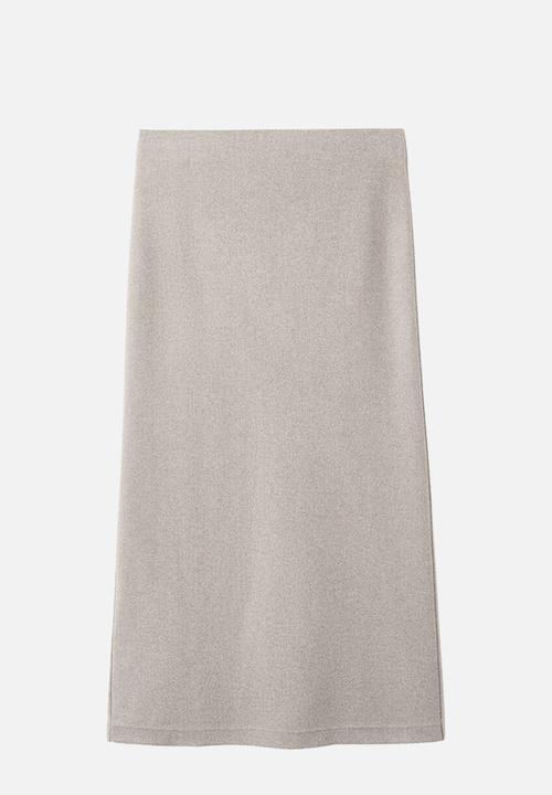 MANGO - Skirt ancona - medium brown