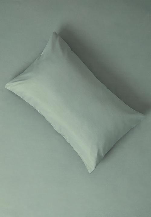 Sixth Floor - Recycled Microfibre Standard Pillowcase Set - Pistachio