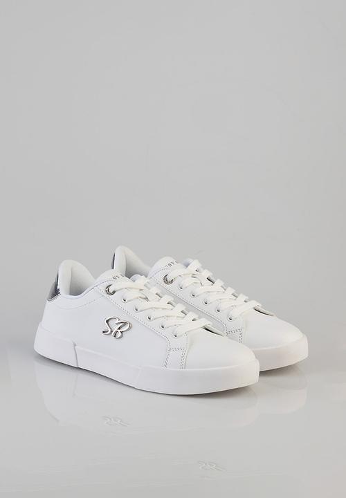 SISSY BOY - Branded sneaker - white & silver