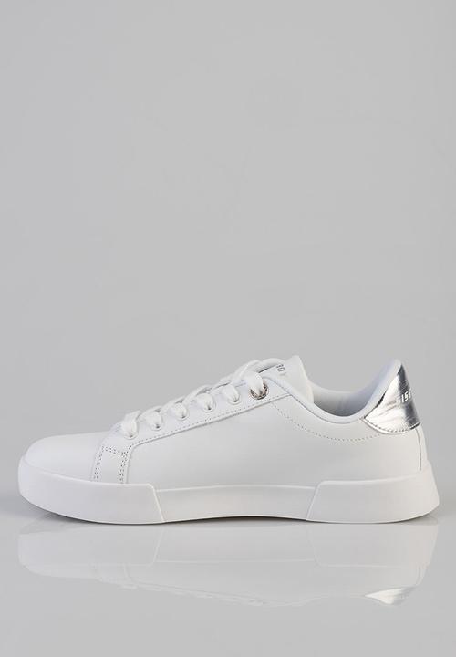 SISSY BOY - Branded sneaker - white & silver