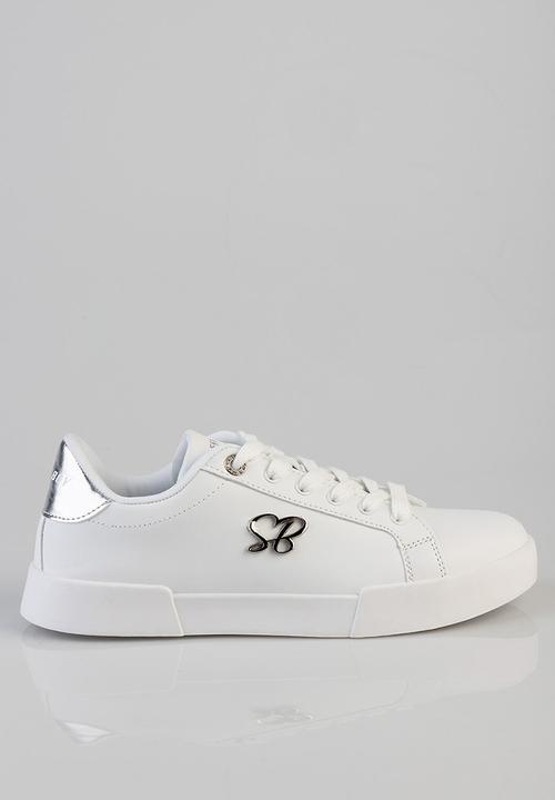 SISSY BOY - Branded sneaker - white & silver