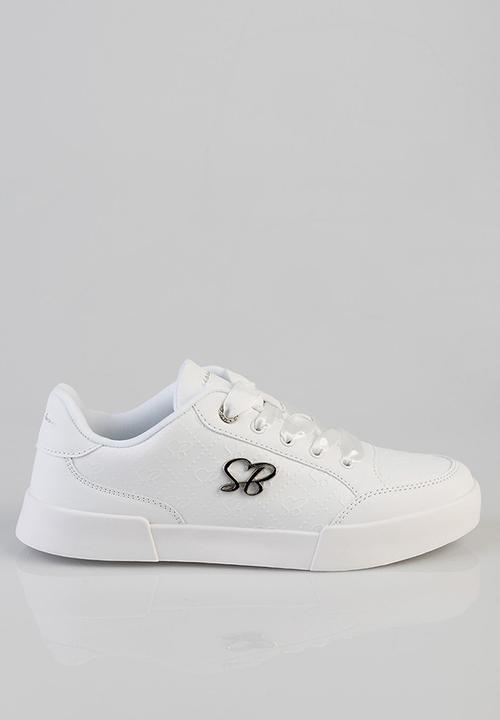 SISSY BOY - Embossed sneaker with sb hardware plate on side - white 1