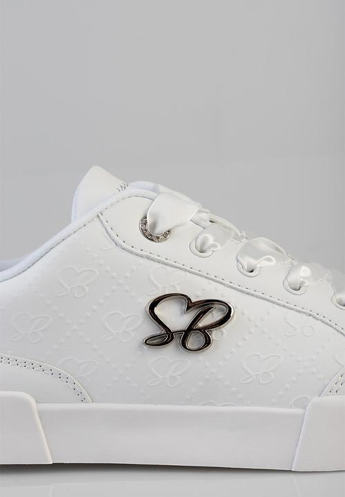 SISSY BOY - Embossed sneaker with sb hardware plate on side - white 1