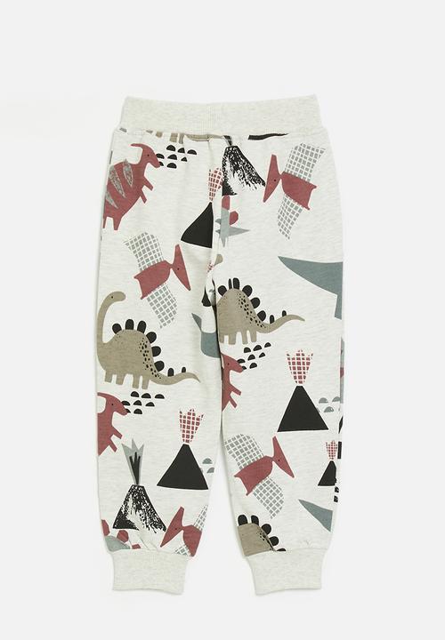 Pop Candy - Printed joggers - ivory/dino