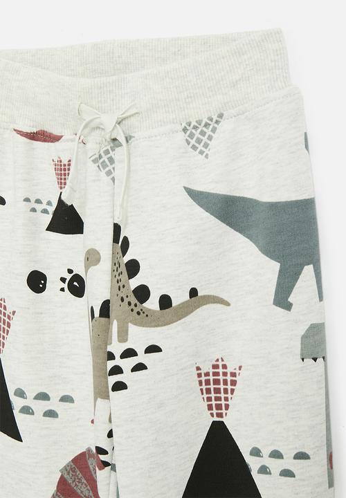 Pop Candy - Printed joggers - ivory/dino