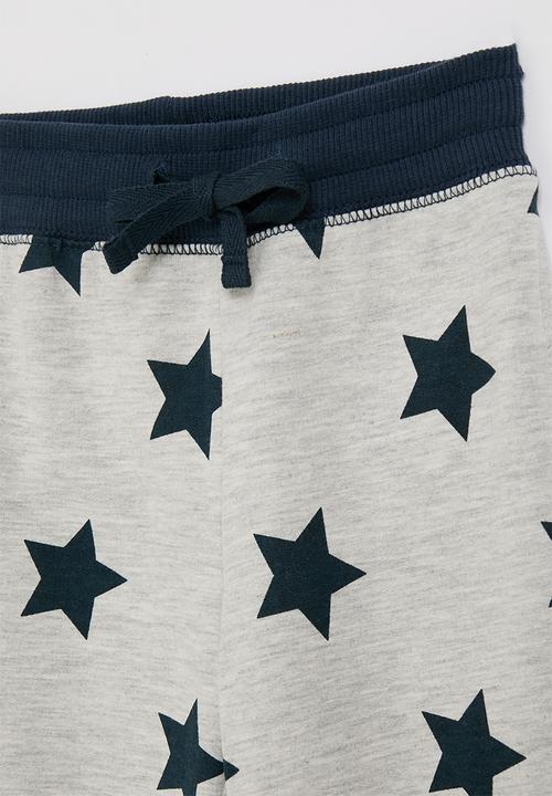 Pop Candy - Printed jogger - light grey/navy/stars