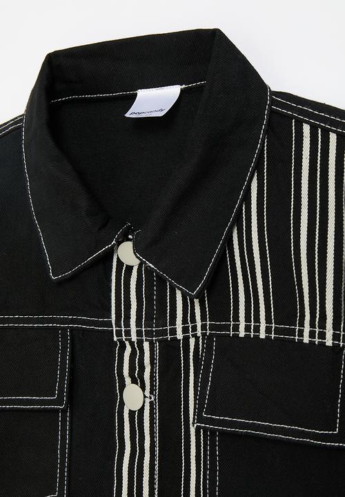 Pop Candy - Shacket - black & white