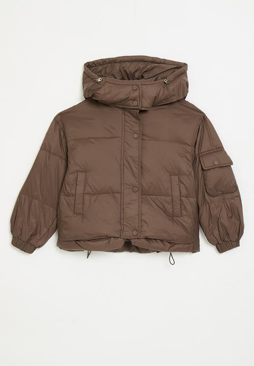 Pop Candy - Puffer jacket - dark taupe