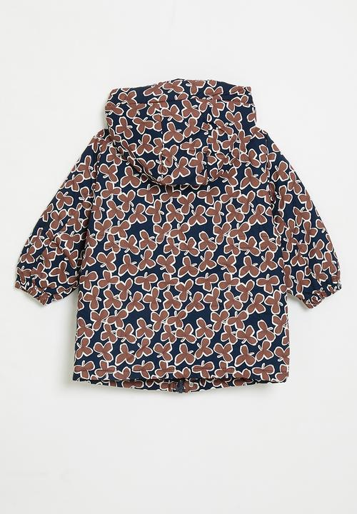Pop Candy - Irreversible puffer jacket - floral aop/black
