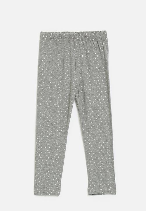 Pop Candy - Printed leggings - grey/silver sparkles