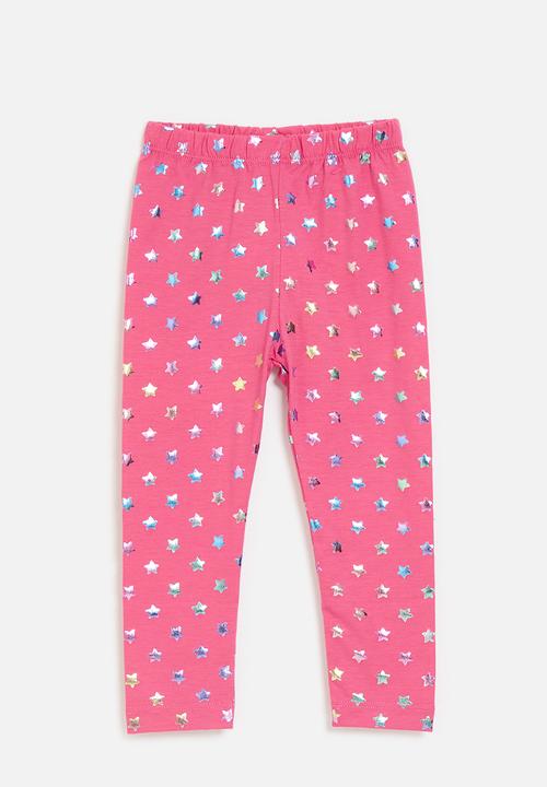 Pop Candy - Printed leggings - deep pink/stars