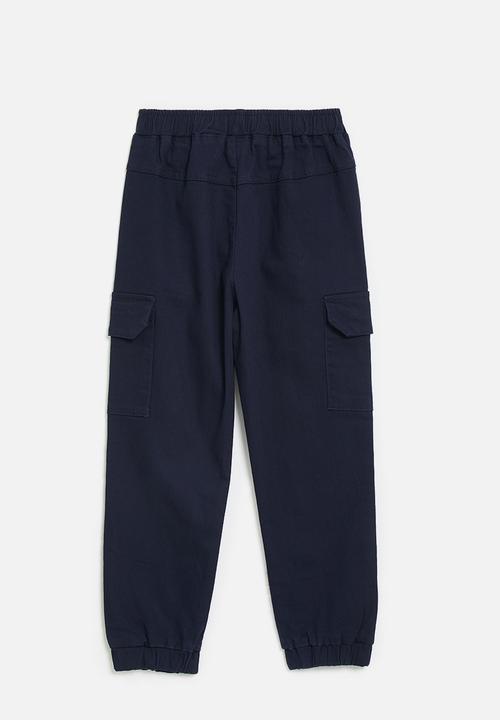Pop Candy - Printed pants - navy/red