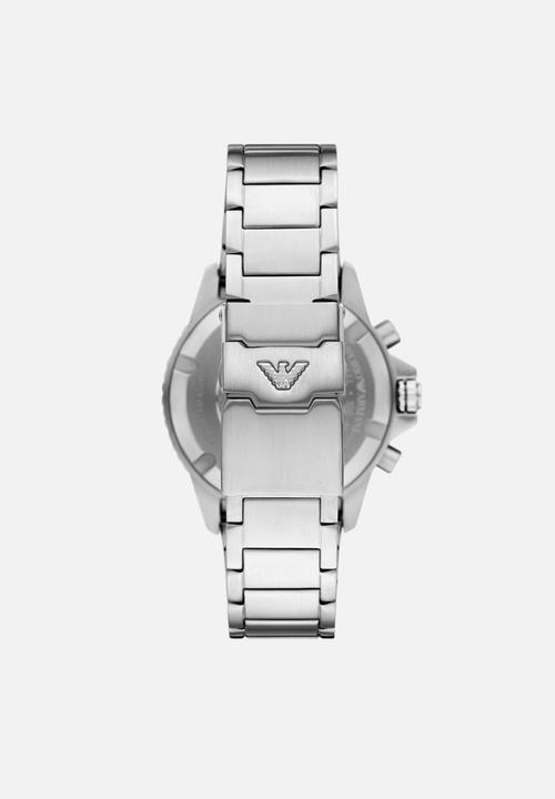 Emporio Armani - World Explorer Solar-Powered Chronograph Watch - Silver
