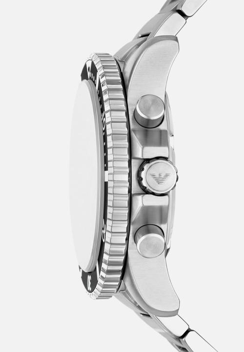 Emporio Armani - World Explorer Solar-Powered Chronograph Watch - Silver