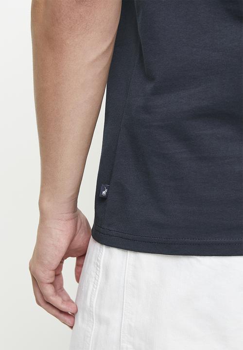 POLO - BILL  LOGO PRINTED SS T-SHIRT - NAVY