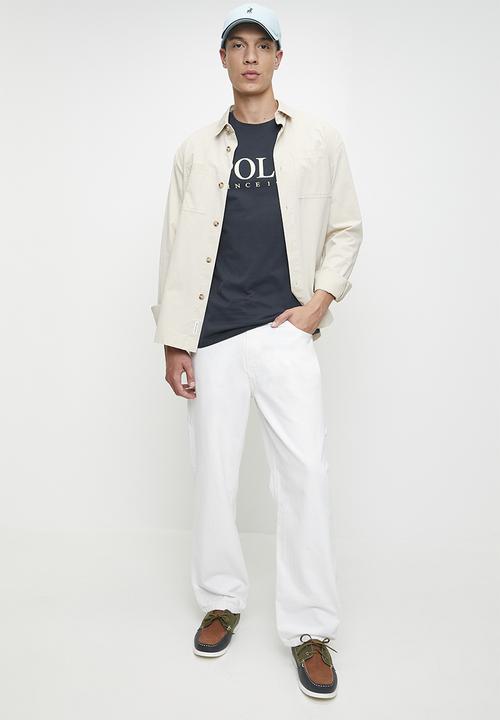 POLO - BILL  LOGO PRINTED SS T-SHIRT - NAVY