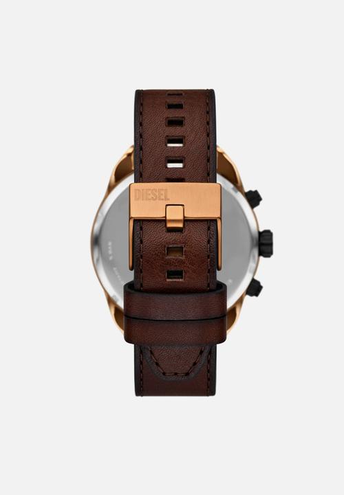 Diesel  - Spiked Chronograph Watch - Brown