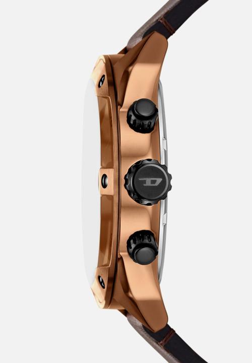 Diesel  - Spiked Chronograph Watch - Brown
