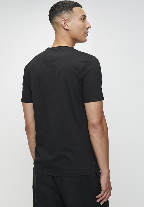 POLO - ELLIOT  PRINTED GRAPHIC SS T-SHIRT - BLACK