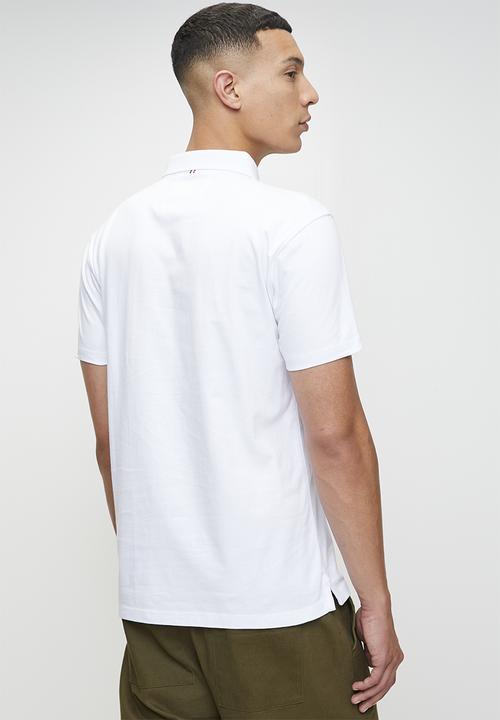 POLO - JENSON  ACTIVE BADGE SS GOLFER - WHITE