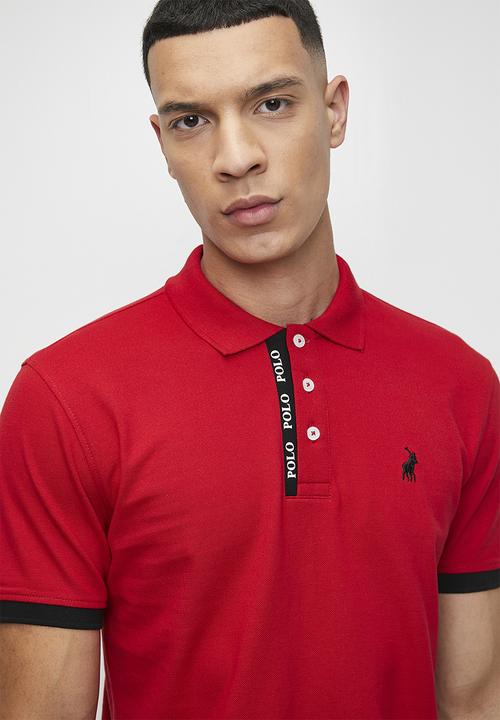 POLO - ELVIN HD Logo Ss Golfer - Red