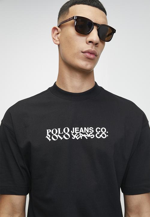 POLO - CLIFFORD PJC Ss Tilted Logo Tee - Black